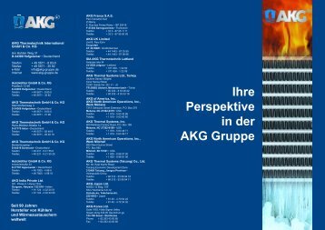 Ihre Perspektive in der AKG Gruppe