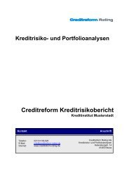 Muster Kreditrisikobericht - Creditreform Dresden