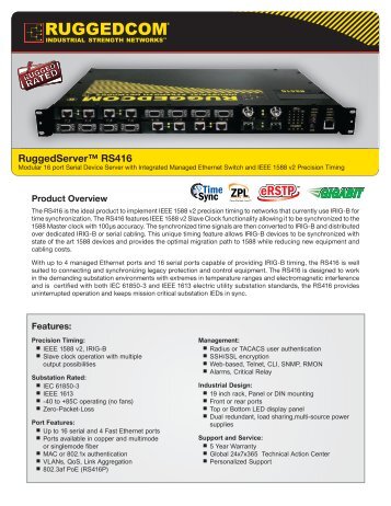 RS416 Marketing Brochure.indd - RuggedCom