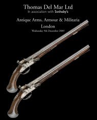 antique arms, armour & militaria - Thomas Del Mar