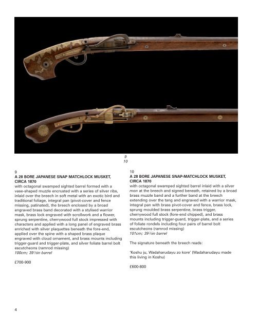 antique arms, armour & militaria - Thomas Del Mar