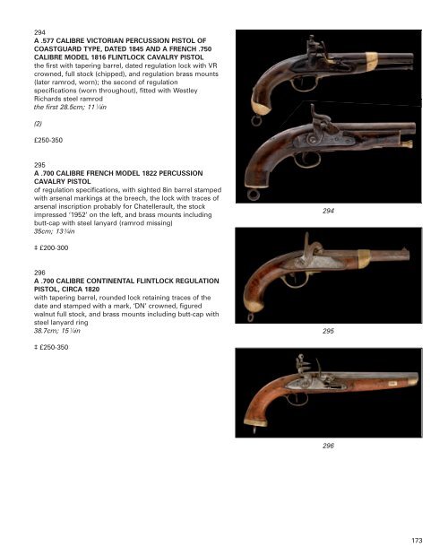 antique arms, armour & militaria - Thomas Del Mar