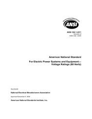 American National Standard For Electric Power Systems and - NEMA