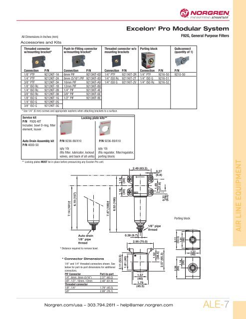 air line equipment - Norgren Pneumatics. Motion Control Equipment ...