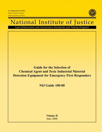 Guide for the Selection of Chemical Agent and - National Criminal ...