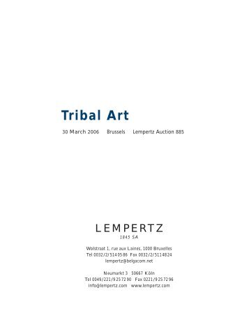 Tribal Art - Lempertz