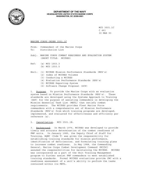 MCO 3501.1C W ERRATUM.pdf - Marine Corps