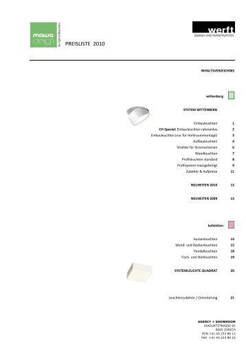 PREISLISTE 2010