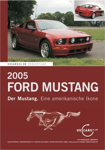 Der Mustang. - car-agentur.at :: US Autoimport