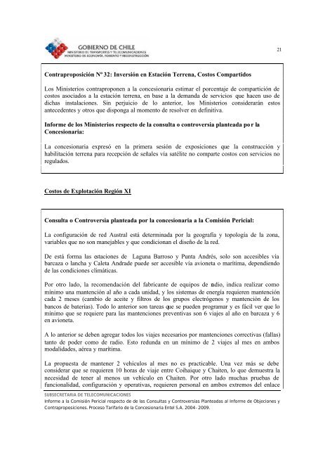 informe de respuesta a la comisión pericial de la concesionaria ...