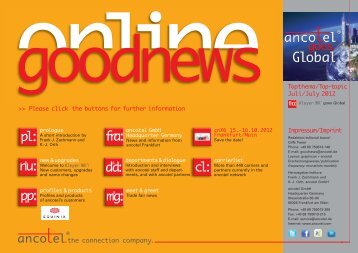 goodnews online Ausgabe 07 2012 - ancotel GmbH