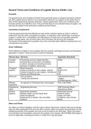 General Terms and Conditions of Logistik Service GmbH, Linz