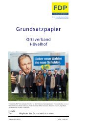 Grundsatzpapier - FDP Hövelhof