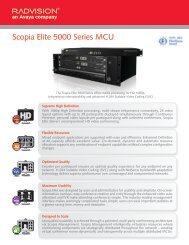 Scopia Elite 5000 Series MCU - Radvision