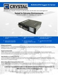 RS363S15FM Rugged 3U Server - Crystal Group