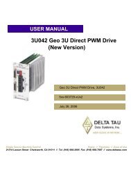 ^3U03U042 Geo 3U Direct PWM Drive (New Version) - Delta Tau