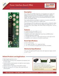 Power Interface Board (PIBs)