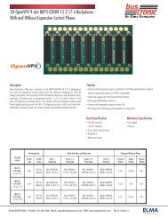 3U OpenVPX 9-slot BKP3-CEN09-15.2.17-n ... - Elma Electronic