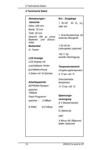 ARGUS3u plus Handbuch V1.0 DT - argus.info