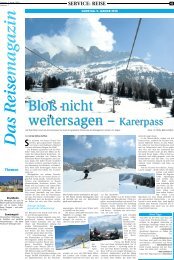 Das Reise magazin - Stimberg Zeitung