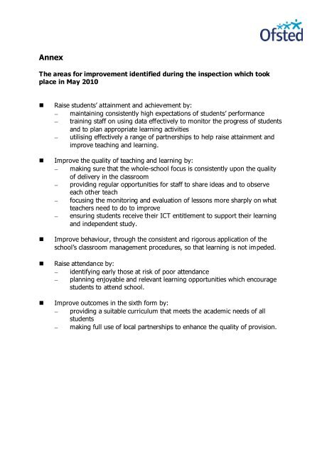 pdf Section 8 inspection report - Ofsted