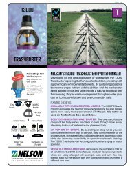 T3000 Trashbuster Literature - Nelson Irrigation