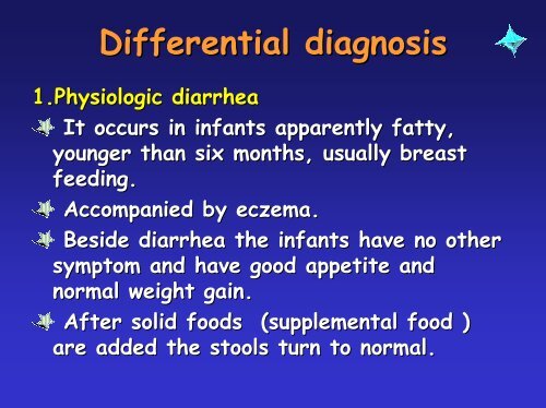 Infantile Diarrhea
