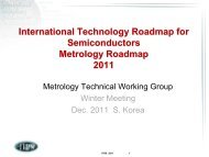 International Technology Roadmap for Semiconductors ... - ITRS