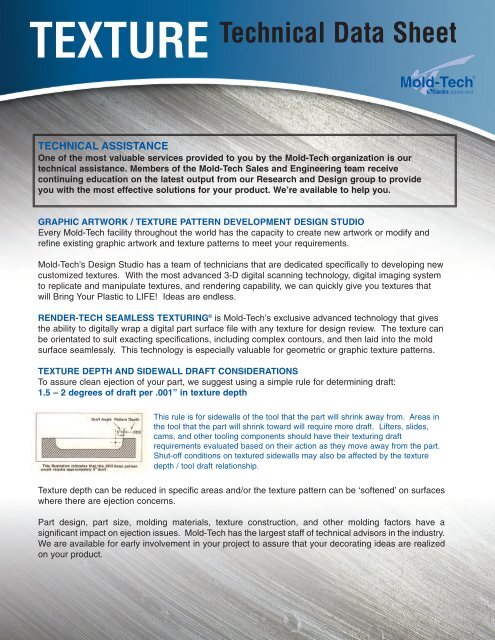 TEXTURE Technical Data Sheet - Mold-Tech