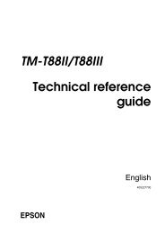 TM-T88II/T88III Technical reference guide - Dig it!