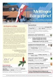 Veranstaltungen Liebe Bürgerinnen und Bürger, - Markt Meitingen