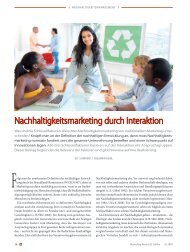 Nachhaltigkeitsmarketing durch Interaktion - Marketing Review St ...