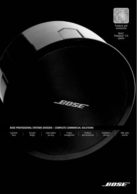 Acoustimass 3 Bose Freespace – Audio-connect