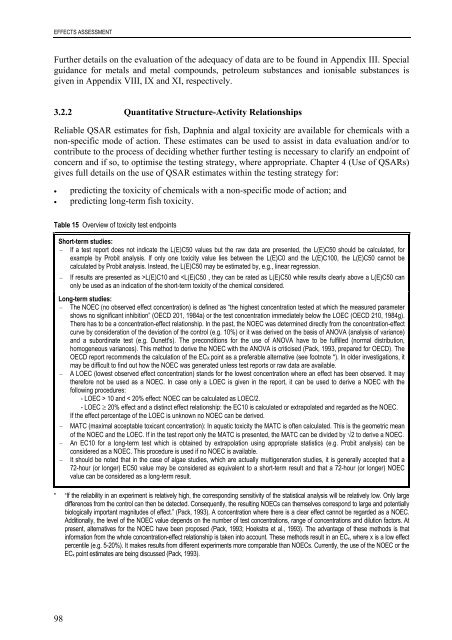 technical guidance documents - Institute for Health and Consumer ...