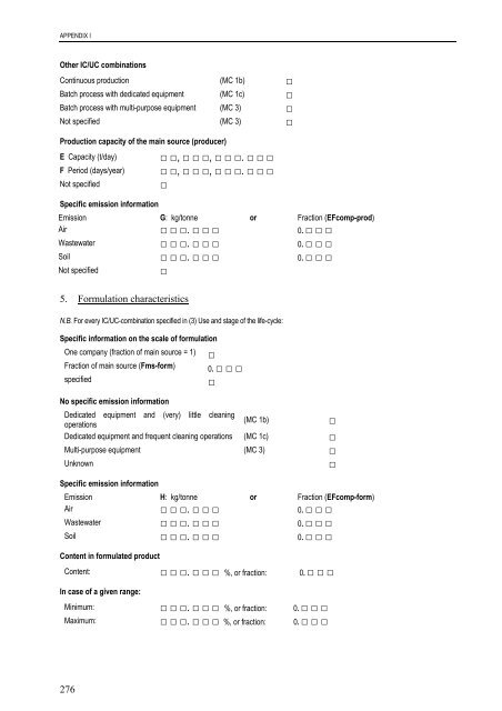 technical guidance documents - Institute for Health and Consumer ...