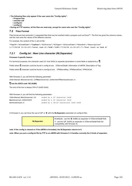 eWON General Reference Guide - eWON wiki