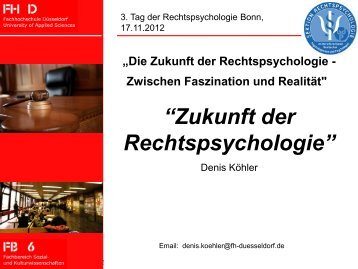 “Zukunft der Rechtspsychologie” (PDF)