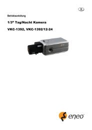 1/3” Tag/Nacht Kamera VKC-1392, VKC-1392/12-24 - Eneo