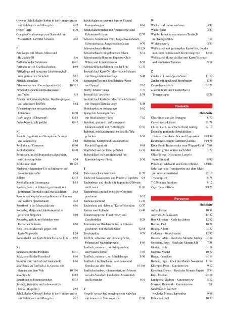 Halbjahresindex DER FEINSCHMECKER 2005-02