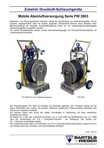 Zubehör Druckluft-Schlauchgeräte - Bartels & Rieger GmbH & Co