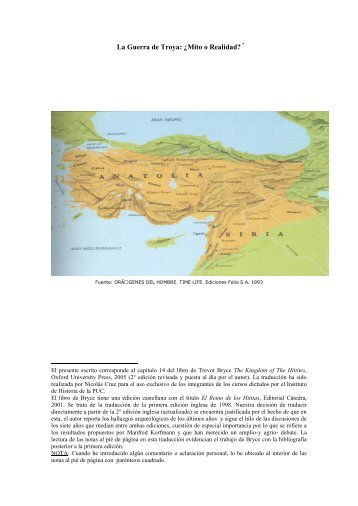La Guerra de Troya: ¿ Mito o Realidad - Historia y Cultura