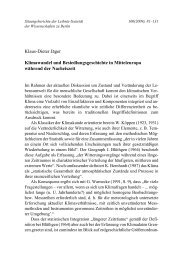 Klaus-Dieter Jäger Klimawandel und Besiedlungsgeschichte in ...