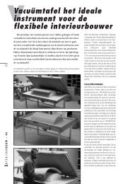 Vacuümtafel het ideale instrument voor de flexibele interieurbouwer