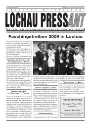 Faschingstreiben 2009 in Lochau