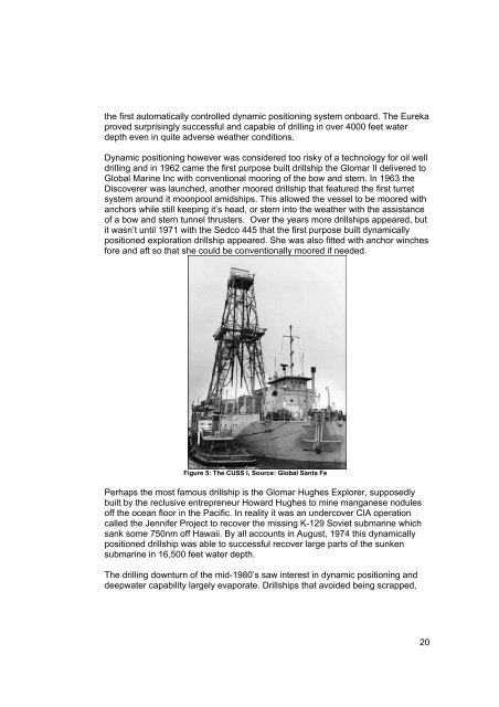 Station Keeping for Deepwater Mobile Offshore Drilling Units; an ...