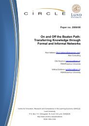 Transferring Knowledge through Formal and Informal Networks - circle