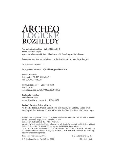 2005_4 - Archeologický ústav AV ČR