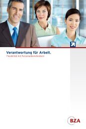 Verantwortung für Arbeit. - Extra-Personalservice