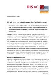 DIS AG: aktiv und attraktiv gegen den Fachkräftemangel