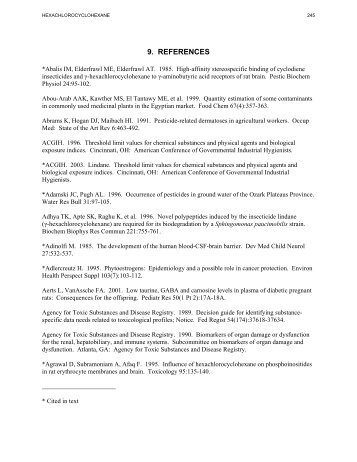 toxicological profile for alpha-, beta-, gamma-, and delta - Agency for ...